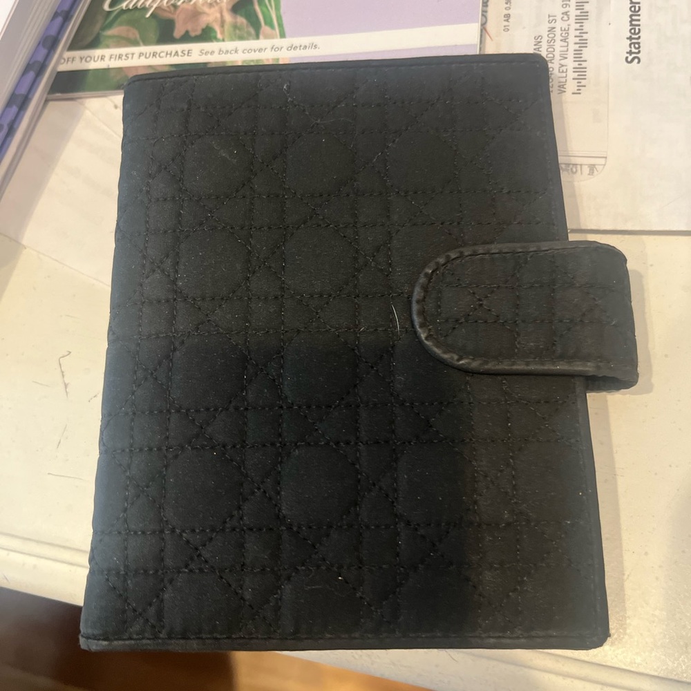 Dior Black Quilted Wallet
